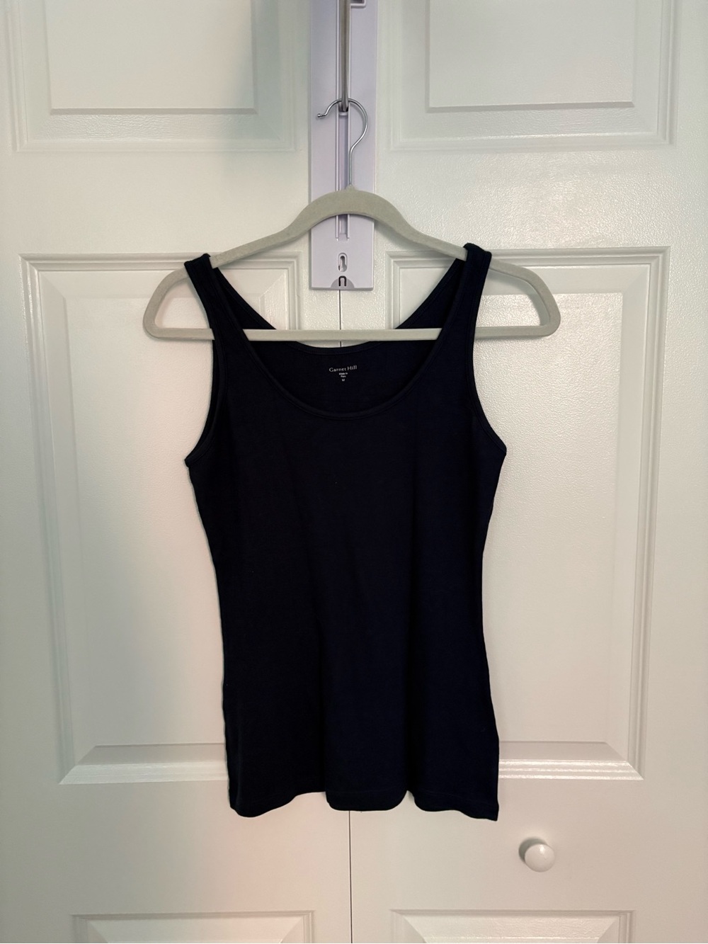 Garnet Hill navy Scoop-Neck Tank
